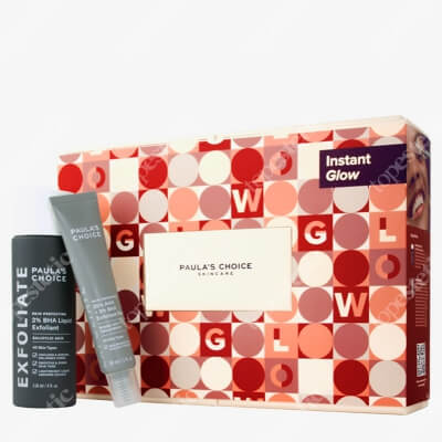 Paulas Choice Instant Glow Gift Box ZESTAW Płyn złuszczający z 2% kwasem salicylowym 118 ml + Peeling Złuszczający 25% AHA + 2% BHA 30 ml