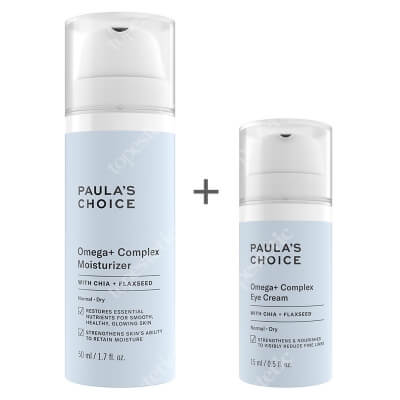 Paulas Choice Omega+ Set ZESTAW Intensywnie odżywczy krem z kwasami Omega 3,6,9 dla skóry suchej 50 ml + Krem z kwasami Omega pod oczy 15 ml