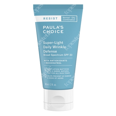 Paulas Choice Resist Super Light Daily Wrinkle SPF 30 Lekki krem nawilżający z filtrem dla skóry tłustej i mieszanej 60 ml