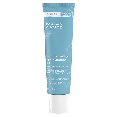 Paulas Choice Resist Youth Extending Daily Hydrating Fluid SPF 50 Fluid nawilżający do skóry tłustej i mieszanej 60 ml