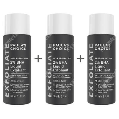 Paulas Choice Skin Perfecting 2% BHA Liquid x 3 ZESTAW Płyn złuszczający z 2% kwasem salicylowym 30 ml x 3 szt