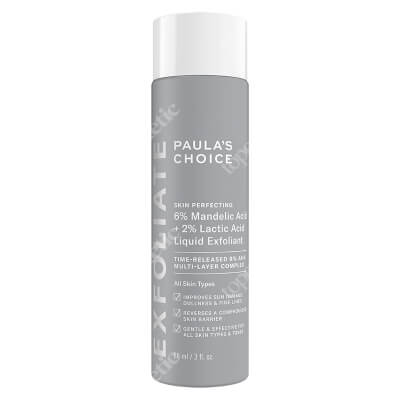 Paulas Choice Skin Perfecting 6% Mandelic Acid + 2% Lactic Acid Liquid Exfoliant Płyn złuszczający z 6% kwasem migdałowym + 2% kwasem mlekowym 88 ml