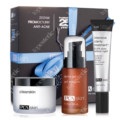 PCA Skin Anti Acne Set ZESTAW Krem 48,2 g + Żel przeciwtrądzikowy 29,5 ml + Serum 29.5 ml