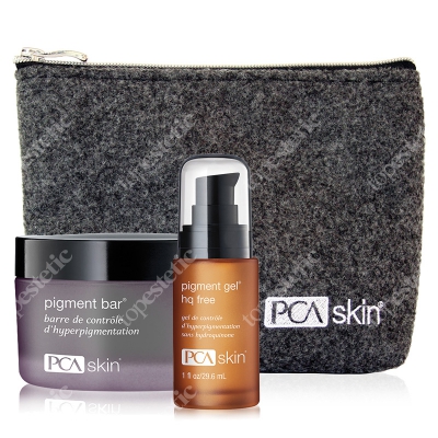 PCA Skin Głębokie Rozjaśnienie ZESTAW Preparat oczyszczająco-rozjaśniający 92.4 ml + Żel / Serum 29.5 ml + Kosmetyczka 1 szt