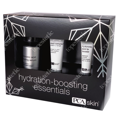 PCA Skin Hydration Boosting ZESTAW Serum intensywnie nawilżające 28 g + Rewitalizujący żel pod oczy 14,2 g + Balsam do intensywnej pielęgnacji ust na
