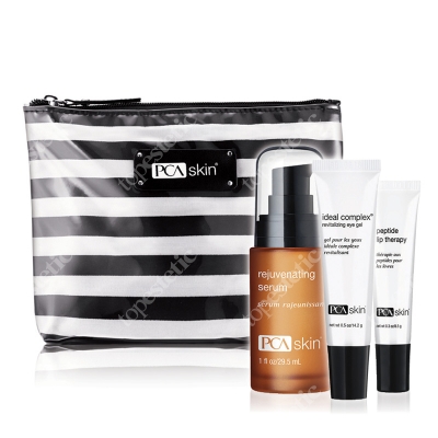 PCA Skin Renewing Trio ZESTAW Serum 29,5 ml + Żel pod oczy 14 g + Nawilżenie ust 8,5 g