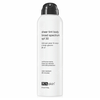 PCA Skin Sheer Tint Body Broad Spectrum SPF 30 – Spray Spray SPF 30 chroni skórę przed promieniowaniem UVA/UVB 177 ml