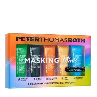 Peter Thomas Roth Masking Minis ZESTAW Złota maska 14 ml + Maseczka silnie nawilżająca 14 ml + Dyniowa maseczka 14 ml + Oczyszczająca maska 14 ml + Nawilżająca maska 14 ml