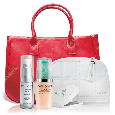 Pevonia Renewal Set ZESTAW Krem 30 ml + LipoWypełniacz 15 ml + Biała kosmetyczka + Lusterko kosmetyczne + Luksusowa torebka