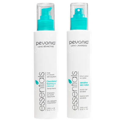 Pevonia Sensitive Cleansing ZESTAW Oczyszczający olejek do mycia twarzy 200 ml + Tonik do skóry wrażliwej 200 ml