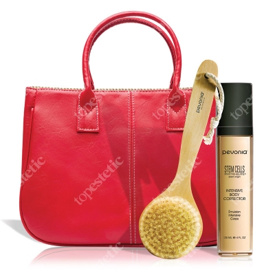 Pevonia Stem Cells Phyto-Elite Intensive Body Set ZESTAW Korektor do ciała 120 ml + Szczotka do ciała + Luksusowa torebka