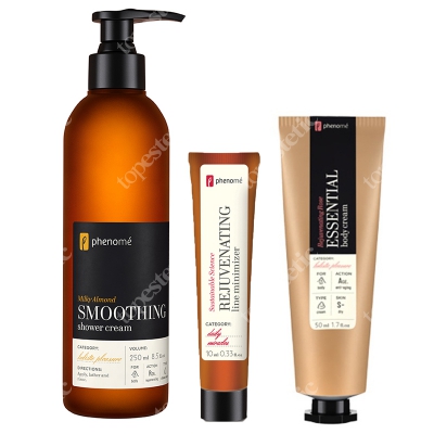 Phenome Domowe SPA 2019 ZESTAW Krem do ciała 50 ml + Emulsja do mycia ciała 250 ml + Krem przeciwzmarszczkowy 10 ml