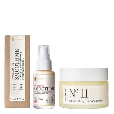 Phenome Lift Radiance Ritual ZESTAW Serum do twarzy z witaminą C 50 ml + Odmładzający krem dla cery dojrzałej 50 ml