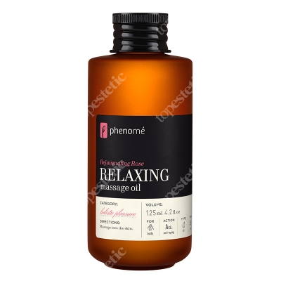 Phenome Relaxing Massage Oil Nawilżający olejek różany do masażu 125 ml