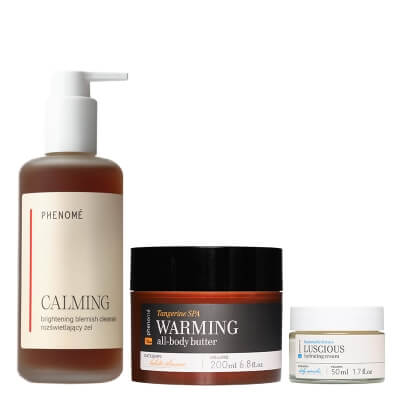 Phenome Rich Care Set ZESTAW Żel do mycia twarzy 200 ml + Bogaty krem do twarzy 50 ml + Masło do ciała 200 ml