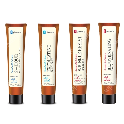 Phenome Wypróbuj Mnie 2019 ZESTAW Maska 10 ml + Peeling 10 ml + Krem 10 ml + Krem 10 ml