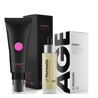 pHformula AGE Serum + POINT Extra Firm ZESTAW Aktywne serum przeciwstarzeniowe 36 ml + Krem ujędrniający z kompleksem peptydowym 50 ml