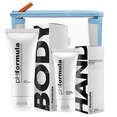 pHformula BODY Care Set ZESTAW Intensywny krem do pielęgnacji dłoni 50 ml + Balsam nawilżający 200 ml + Kosmetyczka 1 szt