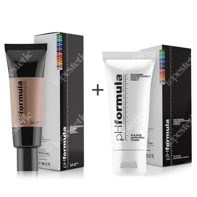 pHformula C.C. Cream SPF 30+ Medium + Hand Cream ZESTAW Krem barwiony ochronny z retinolem i witaminą C 50 ml + Intensywny krem do pielęgnacji dłoni 50 ml