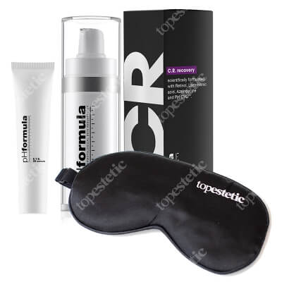 pHformula CR Recovery + Eye Lift Serum + Maska Topestetic ZESTAW Serum przeciwnaczynkowe 30 ml + Innowacyjne serum pod oczy 13.5 ml + Czarna maska na oczy Topestetic 1 szt