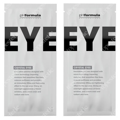 pHformula Crystal Eyes x 2 ZESTAW Płatki pod oczy na noc 2 szt x 2