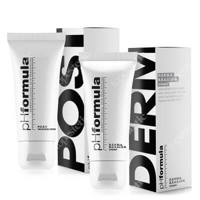 pHformula Dermabrasion Cream + POST Recovery ZESTAW Kremowy peeling do domowego resurfacingu 50 ml + Aktywny krem przyspieszający regenerację 50 ml