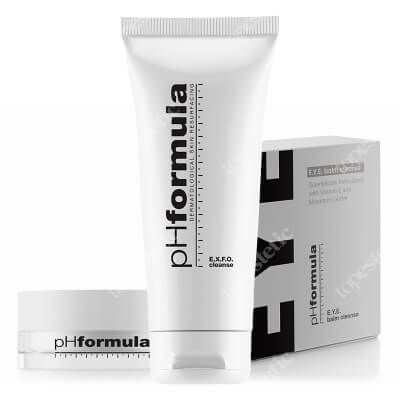 phFormula E. Y. E. Balm Cleanse + EXFO Cleanse ZESTAW Balsam do demakijażu oczu 10 ml + Emulsja oczyszczająca 200 ml