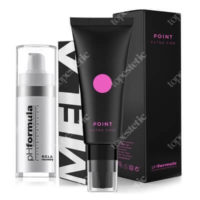 pHformula MELA Recovery + POINT Extra Firm ZESTAW Kremowy aktywny koncentrat - terapia na noc 30 ml + Krem ujędrniający z kompleksem peptydowym 50 ml