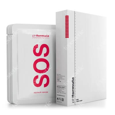 pHformula SOS Repair Mask x 5 ZESTAW Maska naprawcza, wspiera przywrócenie funkcji bariery hydrolipidowej 25 g x 5