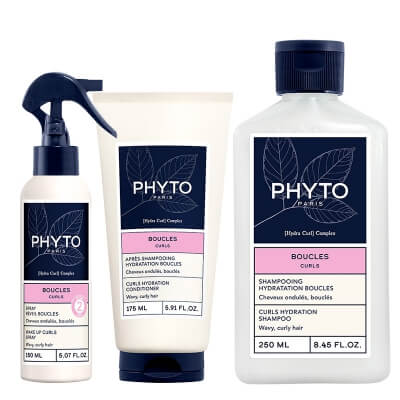 Phyto Curls Hair ZESTAW Szampon nawilżający 250 ml + Odżywka 175 ml + Spray podkreślający loki 150 nl