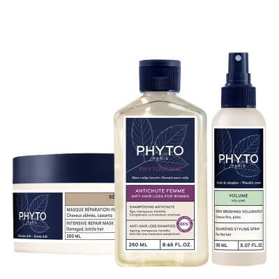 Phyto Hair Care ZESTAW Szampon 250 ml + Odbudowująca maska 200 ml + Spray zwiększający objętość 150 ml