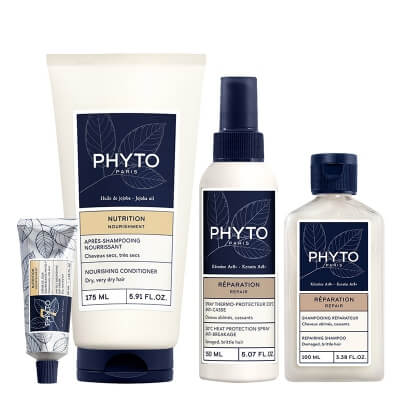 Phyto Heal Your Hair ZESTAW Szampon odbudowujący 100 ml + Regenerująca odżywka 175 ml + Spray termoochronny 150 ml + Krem nawilżający do włosów 50 ml