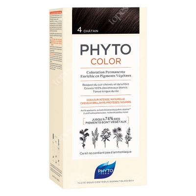 Phyto PhytoColor Farba do włosów - kasztan (4 Chatain) 50+50+12