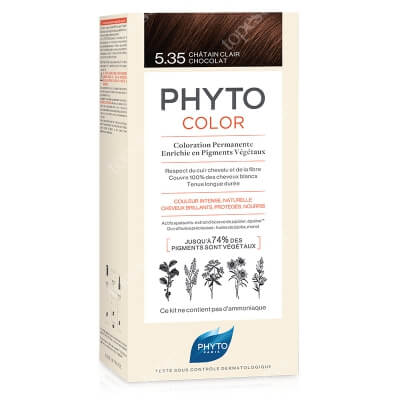 Phyto PhytoColor 5.35 Chatain Clair Chocolat Farba do włosów - złoty mahoń 50+50+12