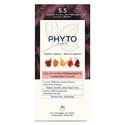 Phyto PhytoColor Farba do włosów - mahoniowy brąz (kolor 5.5 Chatain Clair Acajou) 1 szt