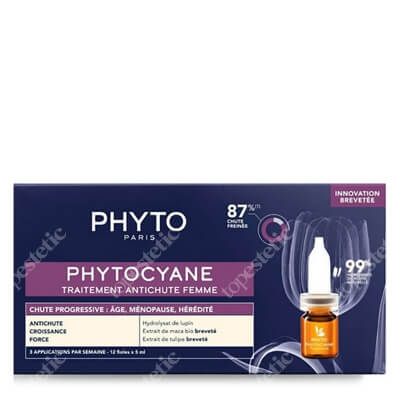 Phyto Phytocyane Femme Kuracja przeciw postępującemu wypadaniu włosów dla kobiet 12x 5 ml