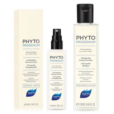 Phyto Phytoprogenium Set ZESTAW Szampon 250 ml + Mleczko ułatwiające rozczesywanie 150 ml