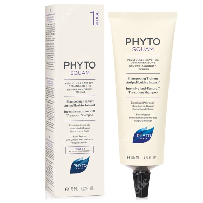 Phyto Phytosquam Intense Treatment Shampoo Intensywna kuracja-szampon przeciwłupieżowy 125 ml