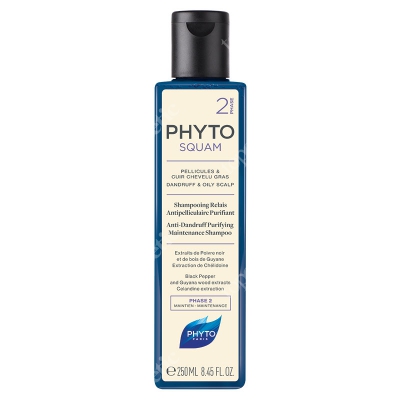 Phyto Phytosquam Shampoo Szampon przeciwłupieżowy oczyszczający 250 ml