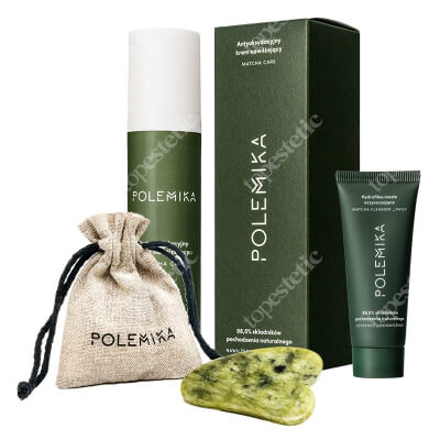 Polemika Jadeit + Matcha Care Cream + Mini masło GRATIS ZESTAW Płytka jadeitowa 1 szt + Krem nawilżający 50 ml + Mini masło 25 ml