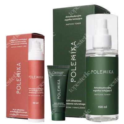 Polemika Hydrate Pro Cream + Toner + Mini masło GRATIS ZESTAW Nawilżający krem 50 ml + Mgiełka tonizująca 150 ml + Mini masło 25 ml