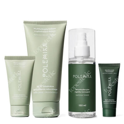 Polemika Matcha Set + Mini masło GRATIS ZESTAW Mgiełka 150 ml + Krem do rąk 50 ml + Balsam 200 ml + Mini masło 25 ml