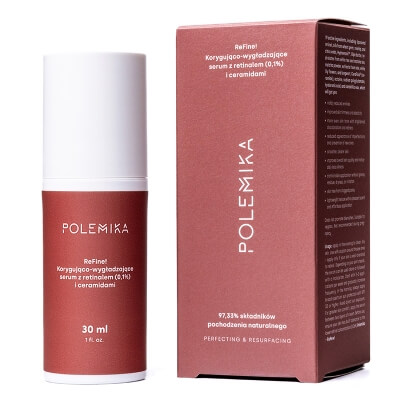 Polemika ReFine! Korygująco-wygładzające serum z retinalem (0,1%) i ceramidami 30 ml