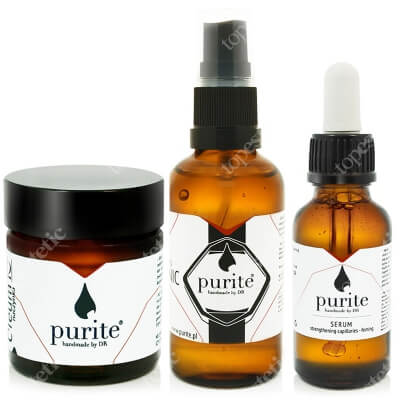 Purite Anti Redness Set ZESTAW Serum do cery naczynkowej 30 ml + Krem do cery naczynkowej 30 ml + Tonik do cery naczynkowej 50 ml