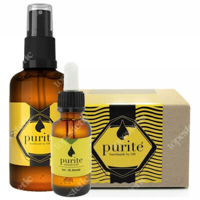 Purite Hair Regeneration Set ZESTAW Szampon w kostce 130g + Regenerator do włosów 30 ml + Preparat zakwaszający do włosów 100 ml