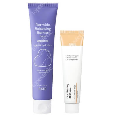Purito Barrier Balm + BB Cream ZESTAW Odżywczy krem do twarzy 60 ml + Krem BB cica (23 Natural Beige) 30 ml