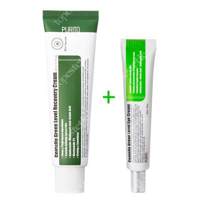 Purito Centella Green Level Set ZESTAW Krem pod oczy na bazie Wąkrotki Azjatyckiej 30 ml + Regenerujący krem z Wąkrotki Azjatyckiej 50 ml