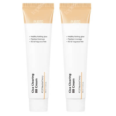 Purito Cica Clearing BB Cream x 2 ZESTAW Krem BB (13 Neutral Ivory) 30 ml x 2