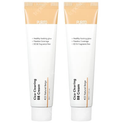 Purito Cica Clearing BB Cream x 2 ZESTAW Krem BB cica (23 Natural Beige) 30 ml x 2