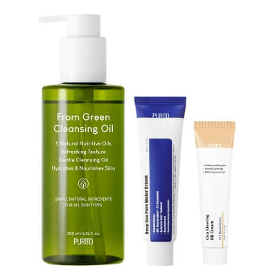 Purito Clean And Beauty Set ZESTAW Krem BB (13 Neutral Ivory) 30 ml + Olejek oczyszczający 200 ml + Nawilżający krem na bazie wody morskiej 50 ml